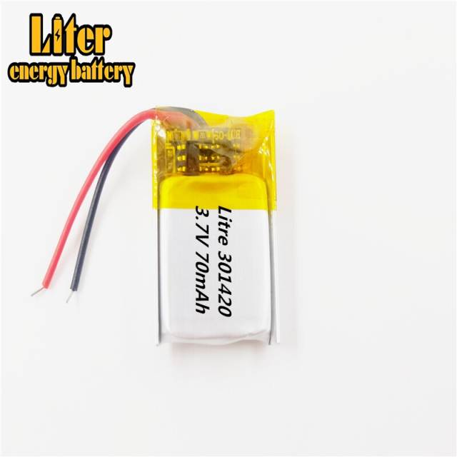 301420 70mah 3.7v Liter energy battery Lithium Battery Mp3 Bluetooth Headset Small Toys Bluetooth Headset Small Toys Battery
