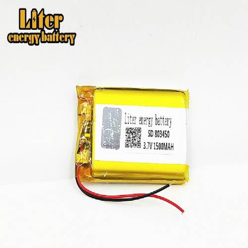 3.7V 1500mAh 803450 Liter energy battery Lithium Polymer LiPo Rechargeable Battery With PCB For Mini Fan MP4 MP5 GPS Toy PDA Headset