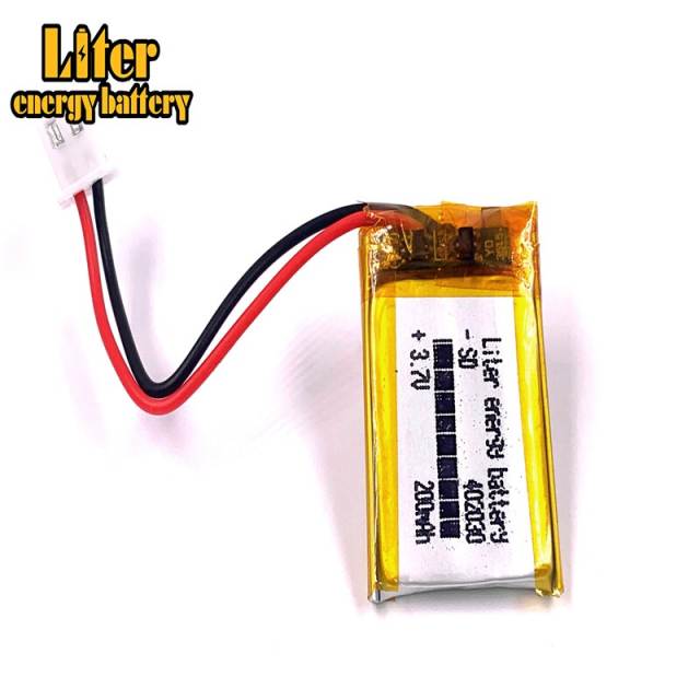 XH2.54 200mAh 402030 3.7V Liter energy battery lithium polymer battery headset Bluetooth Keyboard recorder controller