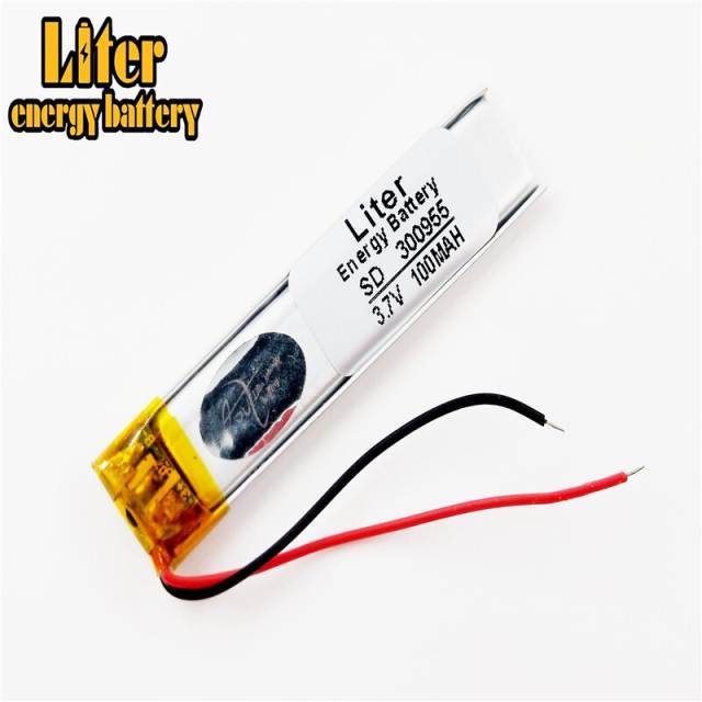 3.7V lithium polymer battery 300955 100mAh battery BIHUADE MP3 recording pen camera pen point re