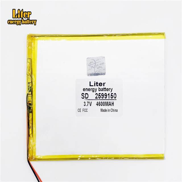 3.7v 4600mah 2599150  (polymer Lithium Ion Battery)li-ion Battery For Tablet Pc e-book U55gt Liter energy battery