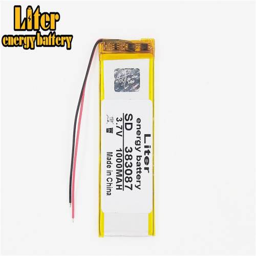 3.7v 383087 1000mah BIHUADE Lithium Shinco Shinco X6 Mp3 Recorder Camera Pen