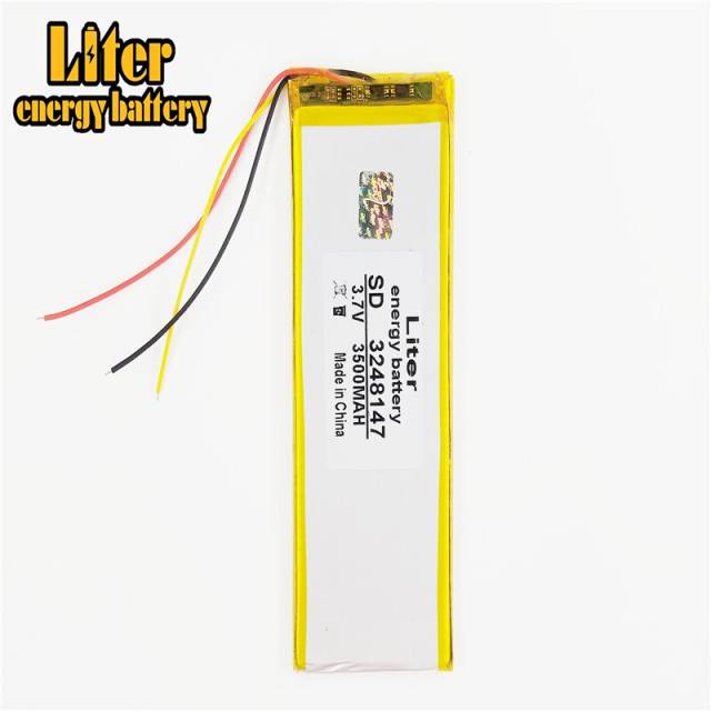 3 line 3248147 3500mah 3.7v Liter energy battery New Polymer Batteries Thium Battery Irbis Tx18