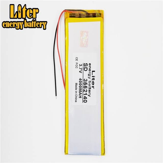 3552140 4000Mah 3.7 V Liter energy battery Lithium Polymer Battery Rechargeable  Tablets Battery