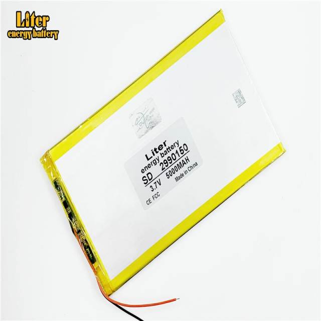3.7V,5000mAH 2990150 Liter energy battery polymer lithium ion battery Li-ion battery for tablet pc 7 inch 8 inch