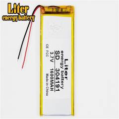 3.7v 304191 1600mah Liter energy battery Li- Ion Polymer Battery For China Clone S6 S9600 Mtk Phone