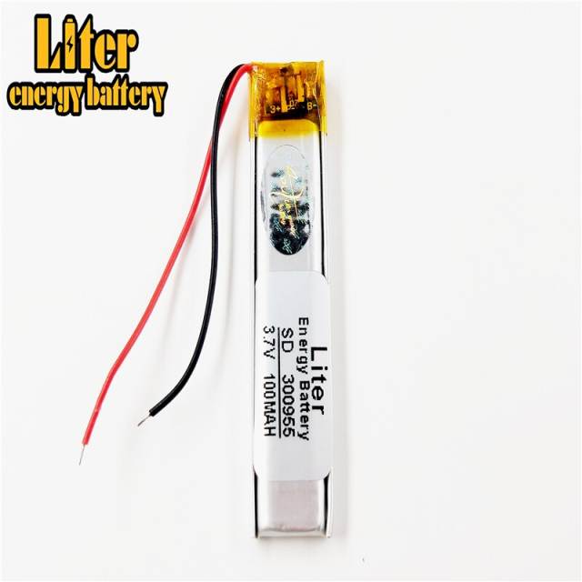 3.7V lithium polymer battery 300955 100mAh battery BIHUADE MP3 recording pen camera pen point re