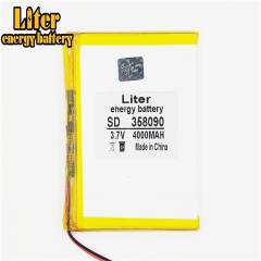 358090 3.7v 4000mah Liter energy battery (polymer Lithium Ion Battery) Li-ion Battery For Tablet Pc 7 Inch 8 Inch Battery