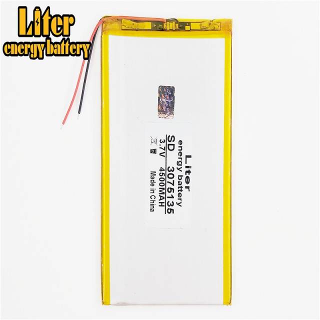 3.7 V 3075135 4500mah Liter energy battery lithium polymer battery and 9 inches tablet batteries large volume thin