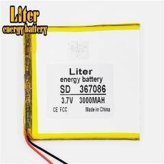 3.7v 3000mah 367086 Liter energy Lithium Polymer Battery With Board For Mp4 Mp5 Gsp Digital Product