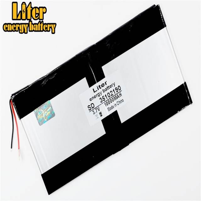 3.7V 10000mAH 35102190 Liter energy battery polymer lithium ion battery Li-ion battery for tablet pc