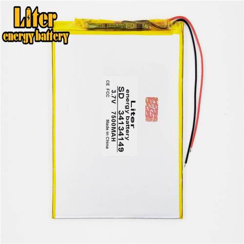 3.7V 7500mAH 34134149 BIHUADE polymer lithium ion Li-ion battery for 9inch 10.1inch Large general-purpose tablet computers