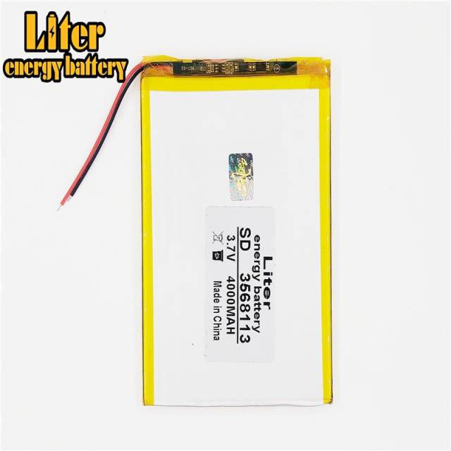3.7v 4000mah 3568113 Liter energy battery Lithium Polymer Battery With Board For Tablet Talk7x Colorfly E708 Q2 Am