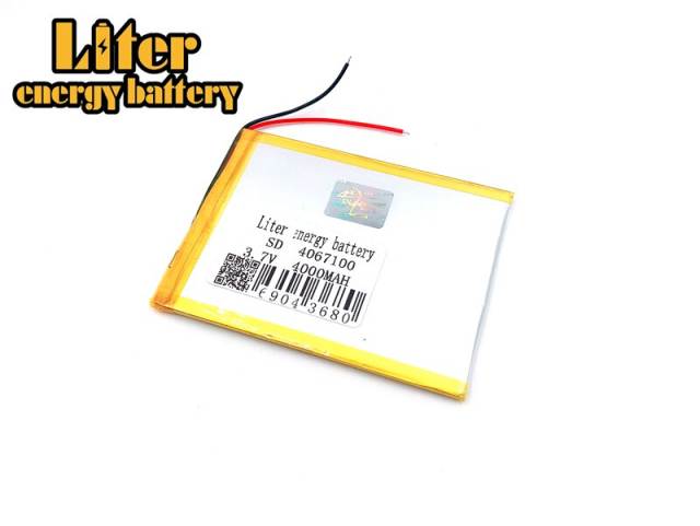3.7v Lithium Polymer 4067100 4000MAH Of The Tablet Pc Universal Mobile Power  Liter energy battery