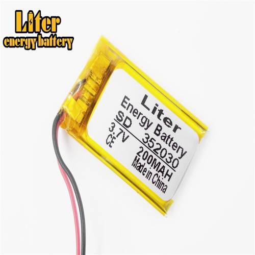 352030 3.7v 200mah Liter energy battery Polymer Battery Bluetooth Headset Mp3 mp4 mp5 Hm Music player