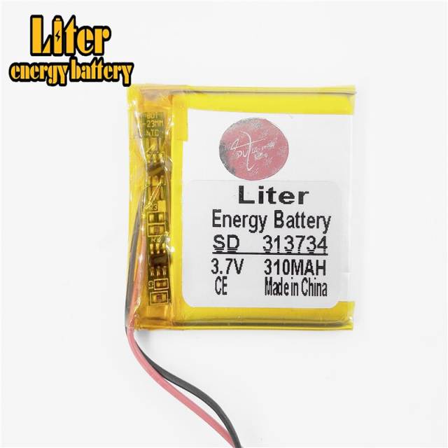 3.7 lithium polymer battery 313734 310mah Liter energy battery MP3 MP4 MP5 GPS Bluetooth little toy game