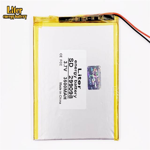 Size 299098 3.7v 3500mah Liter energy battery Lithium Polymer Battery With Board For Pda Tablet Pcs Digital Products