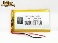 5000mAh 3.7V 6060100 Liter energy battery  Lithium Polymer Battery For MP4 MP5 Tablet DVD MID Digital Product