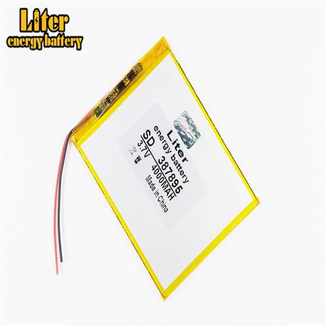 best battery brand The New Battery  387895 4000mAH Li-ion Tablet pc battery For 7,8,9 inch tablet PC 3.7V Polymer lithiumio