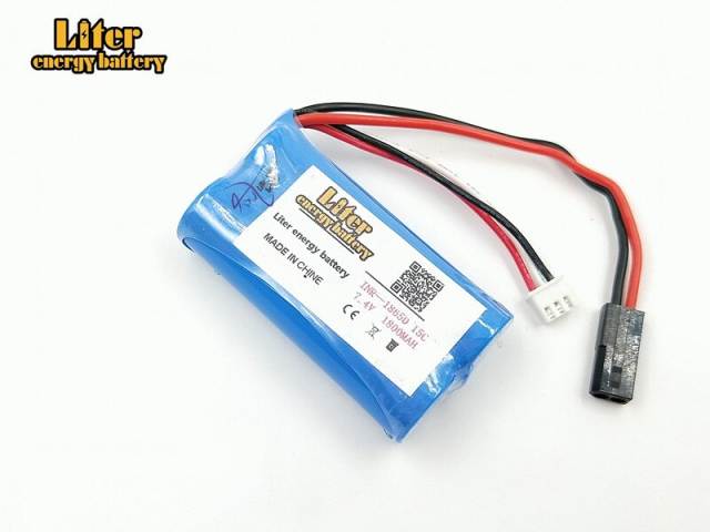 7.4V 1800mAh 18650 Lithium battery You Di U12A Syma S033g 6088T 15c