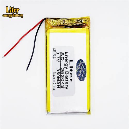 Size 253048 3.7v 350mah Liter energy battery Lithium Polymer Battery With Board For Mp3 Mp4 Gps Digital Products