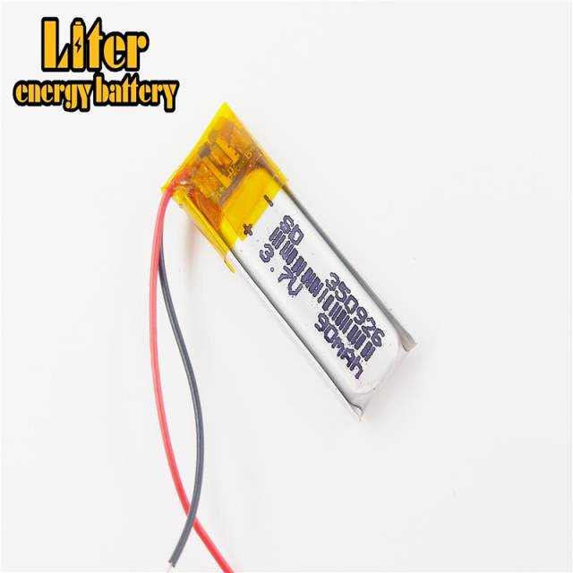 3.7V polymer lithium battery 350926 90MAH BIHUADE small toy MP4 MP3 Bluetooth headset small LED lamp