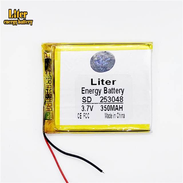 Size 253048 3.7v 350mah Liter energy battery Lithium Polymer Battery With Board For Mp3 Mp4 Gps Digital Products