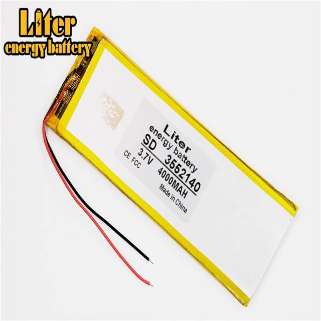 3552140 4000Mah 3.7 V Liter energy battery Lithium Polymer Battery Rechargeable  Tablets Battery