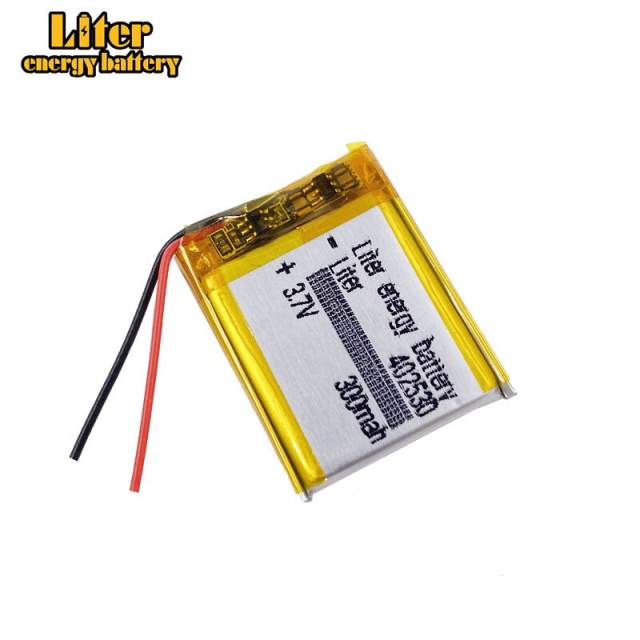 3.7V 402530 300MAH Liter energy battery Rechargeable Li-ion Cell Batteries For MP3 MP4 GPS Smart Watch Bluetooth Mice