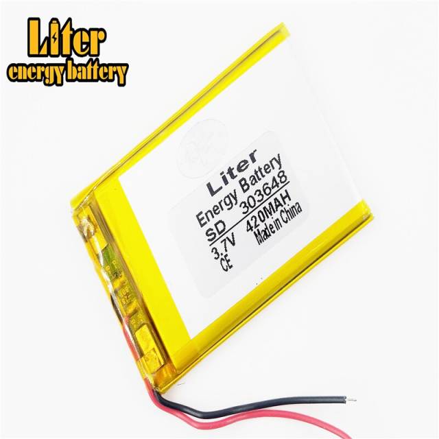 3.7V 420mah 303648 Liter energy battery Lithium Polymer Rechargeable Battery For Mp3 MP4 MP5 GPS Vedio Game toys