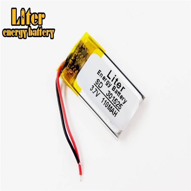 3.7V,110mAH,301525 BIHUADE polymer lithium ion / Li-ion battery for GPS,mp3,mp4,mp5,dvd,bluetooth,model toy mobile bluetooth