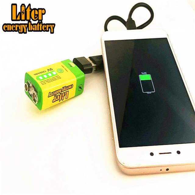 USB Battery 9V 1200mAh  Liter energy battery Li-polymer Rechargeable   lithium battery for Toy Remote Control Bank power