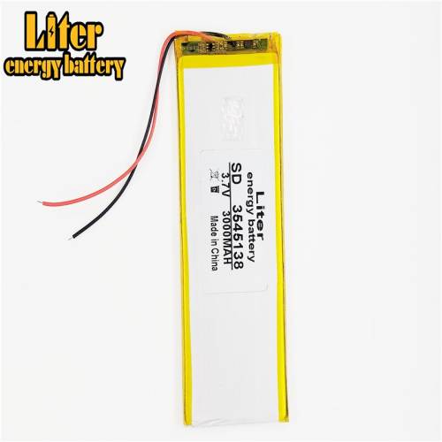 3000mah 3.7V 3545138 BIHUADE smart home MP3 speakers Li-ion battery for dvr,GPS,mp3,mp4,cell phone,speaker