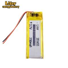 3.7 lithium polymer battery 351455 230mah Liter energy battery MP3 MP4 MP5 GPS Bluetooth little toy game