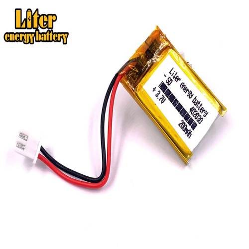 XH2.54 200mAh 402030 3.7V Liter energy battery lithium polymer battery headset Bluetooth Keyboard recorder controller