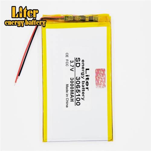 3.7V 3065100 3000MAH BIHUADE Polymer lithium ion battery can be customized wholesale CE FCC ROHS MSDS quality certification