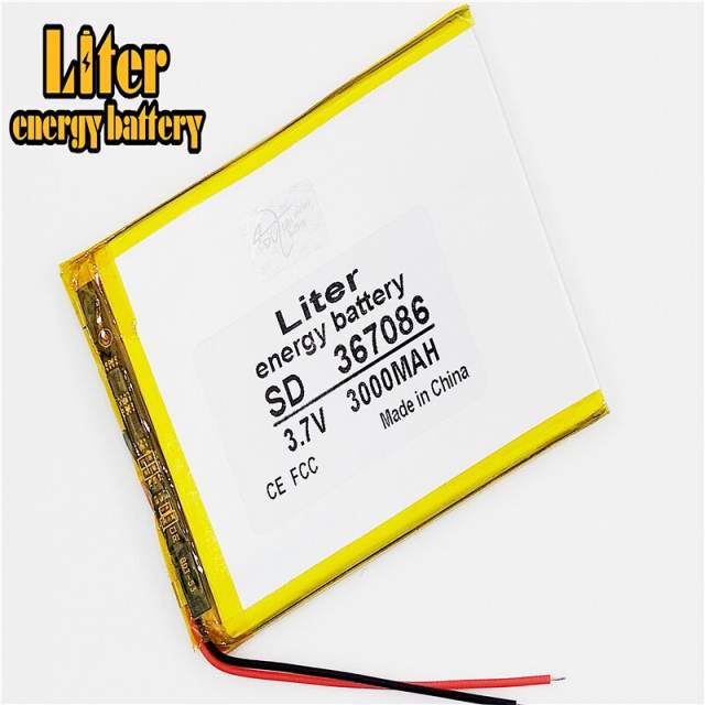 3.7v 3000mah 367086 Liter energy Lithium Polymer Battery With Board For Mp4 Mp5 Gsp Digital Product