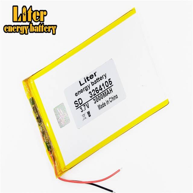3.7V,3000mAH 3264105 Liter energy battery polymer lithium ion battery Li-ion battery for tablet pc 7 inch 8 inch