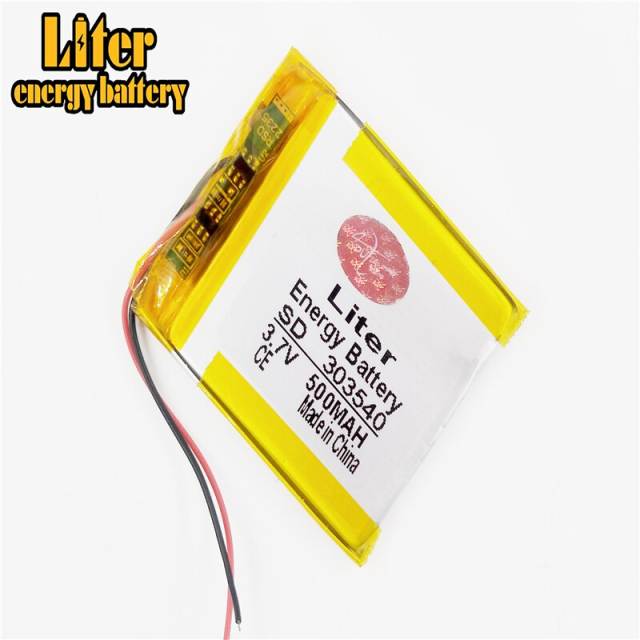 303540 3.7v 500mah Liter energy battery smallest lipo battery for Bluetooth speakers