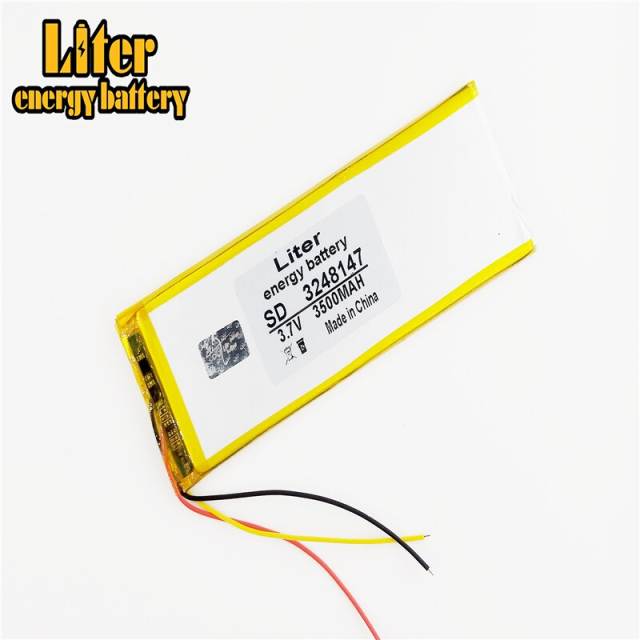 3 line 3248147 3500mah 3.7v Liter energy battery New Polymer Batteries Thium Battery Irbis Tx18