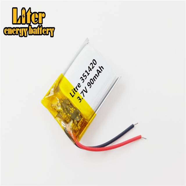 351420 90mah 3.7v Liter energy battery Lithium Battery Mp3 Bluetooth Headset Small Toys Bluetooth Headset Small Toys Battery