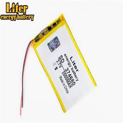 3.7v 2000mah 374680  Liter energy Lithium Polymer Battery For Mp4 Mp5 Gsp Digital Product