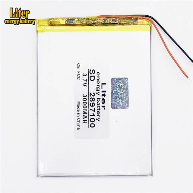 3.7V 3000mah 2897100 BIHUADE Li-ion battery for tablet pc,e-book,gps,mp4 Lithium Polymer Rechargeable Batteries Tablets battery