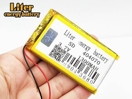 1300 mah 3.7V 404070 smart home MP3 speakers Li-ion battery for dvr,GPS,mp3,mp4,MID PDA  Power Bank,E-book