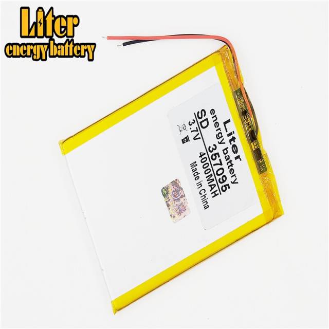 3.7v 4000mah 357095 Liter energy battery Polymer Lithium-ion Battery  tablet computer with a built-in rechargeab