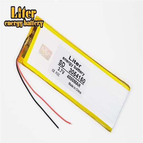 3.7 V lithium polymer  3054150 4000mah Liter energy battery tablet MID built-in battery