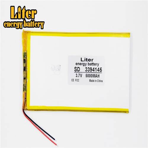 3.7V 5000mAh 3394145 BIHUADE Lithium Polymer Li-Po li ion Rechargeable Battery cells For Mp3 MP4 MP5 GPS mobile bluetooth