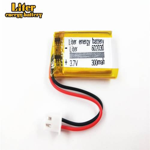 Xhr-2p 2.54 300mah 602030 3.7v BIHUADE Lithium Polymer Battery, Bluetooth Mp3 Wireless Card Audio Recorder