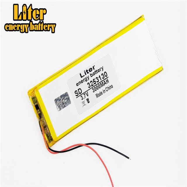 3.7v 3000mah,3253130 Liter energy battery Polymer Lithium Ion / Li-ion Battery For Tablet Pc,power Bank,cell Phone,speaker