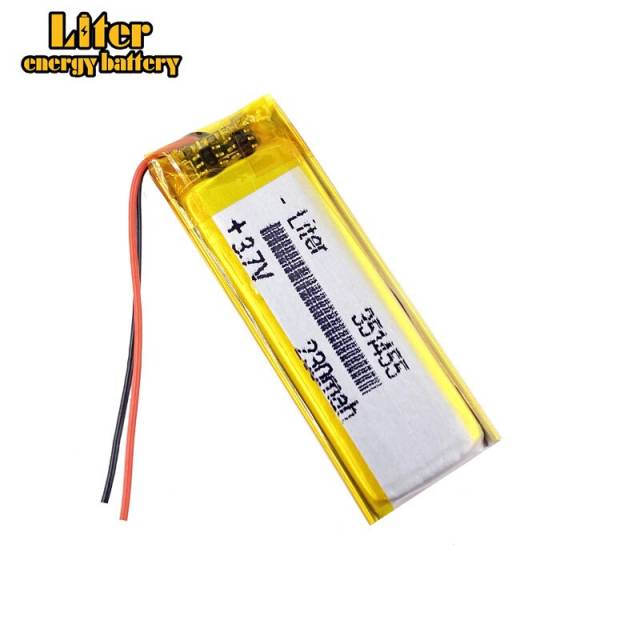3.7 lithium polymer battery 351455 230mah Liter energy battery MP3 MP4 MP5 GPS Bluetooth little toy game